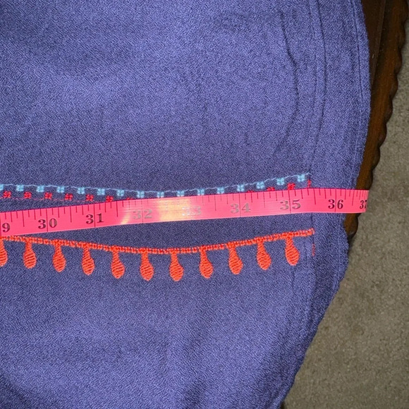 Tribal Floral Embroidered Shift Dress Women’s Aztec Boho Southwestern- Size M - Picture 9 of 12